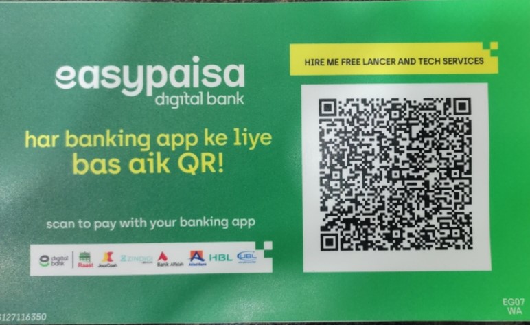 HireMe payment QR code